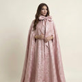 Blush Pink Bow Cape Dress