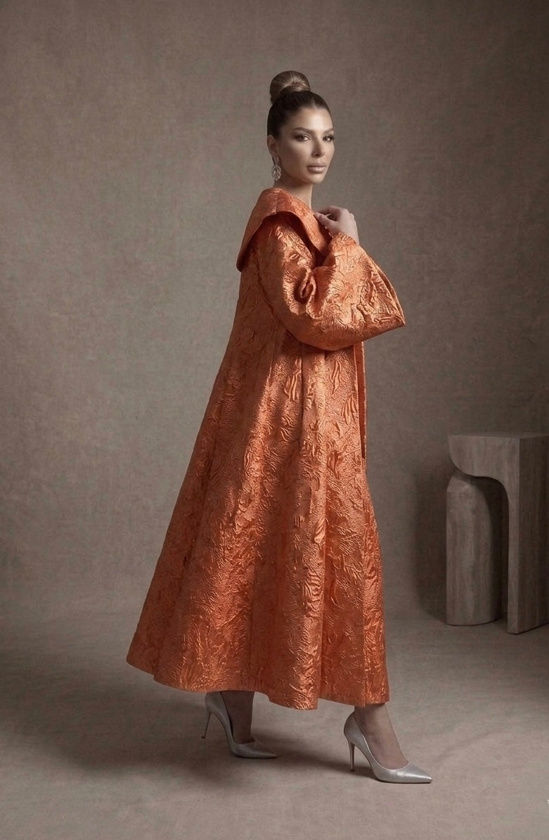 Valencia Jacquard Coat Dress